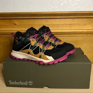 *NEW* Timberland Women’s Garrison Trail Waterproof Mid Hiker (Black Mesh/Camo)